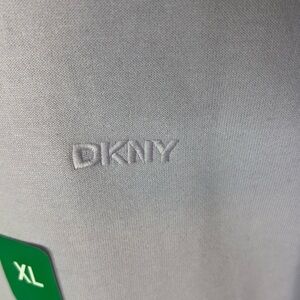DKNY Sport Women's Crewneck Long Sleeves Fleece Logo Sweatshirt Purple Size XL